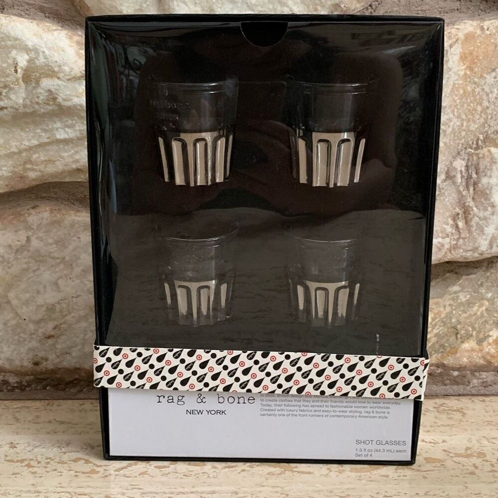 NIB Rag & Bone for target 1.5 oz shot glasses